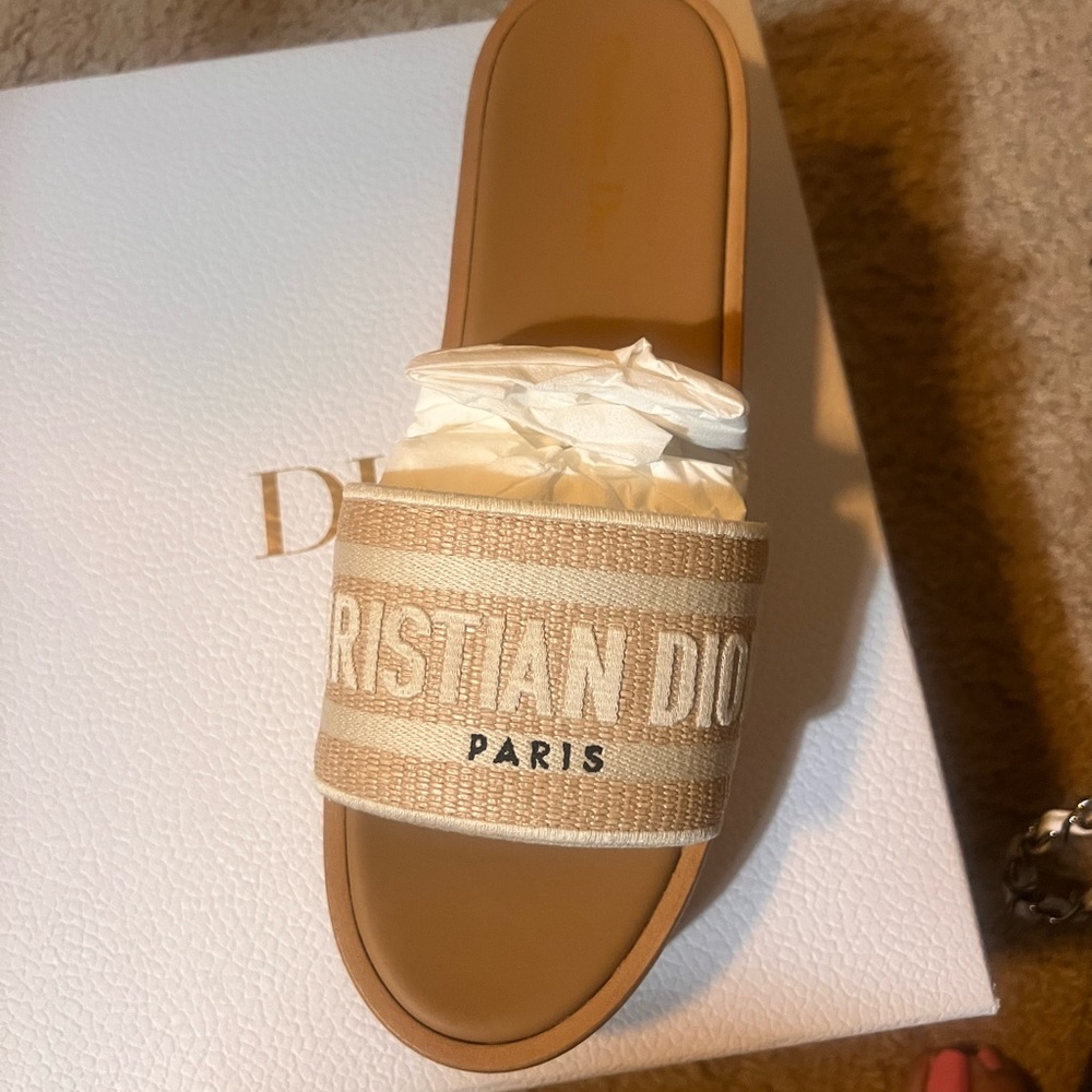 Dior Beige Sandals/ slides
